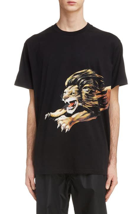 givenchy 4 lion t shirt|Givenchy Givenchy Lion Print Oversized T.